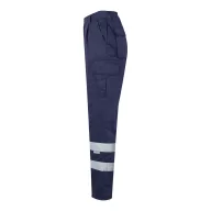   Pantaloni din twill cu buzunare multiple, Unisex, 2502E11017, Velilla, Poliester, Bumbac, Albastru, 3XL