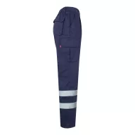   Pantaloni din twill cu buzunare multiple, Unisex, 2502E11017, Velilla, Poliester, Bumbac, Albastru, 3XL