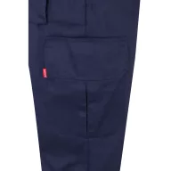  Pantaloni din twill cu buzunare multiple, Unisex, 2502E11017, Velilla, Poliester, Bumbac, Albastru, 3XL