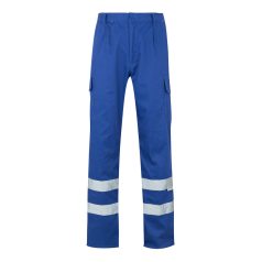   Pantaloni din twill cu buzunare multiple, Unisex, 2502E11010, Velilla, Poliester, Bumbac, Albastru Royal, 2XL