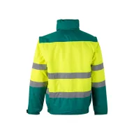   Jacheta captusita in doua tonuri , Unisex, 2502E12409, Velilla, Poliester, Verde, 2XL