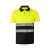 Tricou polo bicolor cu maneci scurte, Unisex, 2502E11277, Velilla, Poliester, Negru, 3XL