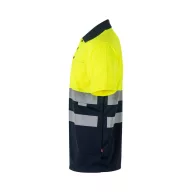   Tricou polo bicolor cu maneci scurte, Unisex, 2502E11248, Velilla, Poliester, Albastru, 3XL