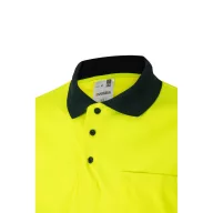   Tricou polo bicolor cu maneci scurte, Unisex, 2502E11248, Velilla, Poliester, Albastru, 3XL