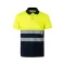 Tricou polo bicolor cu maneci scurte, Unisex, 2502E11252, Velilla, Poliester, Albastru, M