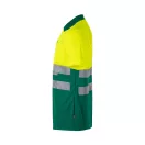 Tricou polo bicolor cu maneci scurte, Unisex, 2502E11298, Velilla, Poliester, Verde, S
