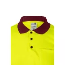 Tricou polo bicolor cu maneci scurte, Unisex, 2502E11261, Velilla, Poliester, Burgundy, M