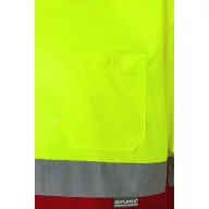   Tricou polo bicolor cu maneci scurte, Unisex, 2502E11240, Velilla, Bumbac, Poliester, Rosu, 4XL