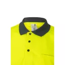 Tricou polo bicolor cu maneci scurte, Unisex, 2502E11236, Velilla, Bumbac, Poliester, Gri, 5XL