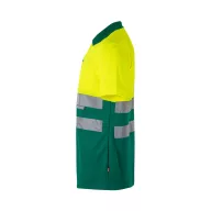   Tricou polo bicolor cu maneci scurte, Unisex, 2502E11245, Velilla, Bumbac, Poliester, Verde, 5XL