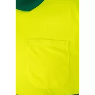   Tricou polo bicolor cu maneci scurte, Unisex, 2502E11245, Velilla, Bumbac, Poliester, Verde, 5XL