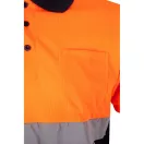 Tricou polo bicolor cu maneci scurte, Unisex, 2502E11231, Velilla, Bumbac, Poliester, Albastru, 5XL