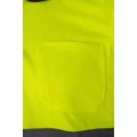   Tricou polo bicolor cu maneci scurte, Unisex, 2502E11233, Velilla, Bumbac, Poliester, Burgundy, 5XL