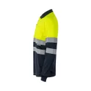 Bluza polo bicolora cu maneci lungi, Unisex, 2502E13790, Velilla, Poliester, Albastru, S