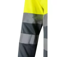   Bluza polo bicolora cu maneci lungi, Unisex, 2502E13805, Velilla, Poliester, Gri, 3XL