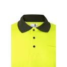 Bluza polo bicolora cu maneci lungi, Unisex, 2502E13835, Velilla, Poliester, Verde armata, S
