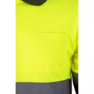 Bluza polo bicolora cu maneci lungi, Unisex, 2502E13835, Velilla, Poliester, Verde armata, S