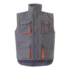   Vesta captusita, bicolora, cu mai multe buzunare, Unisex, 2502E12875, Velilla, Poliester, Gri, 3XL