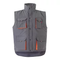   Vesta captusita, bicolora, cu mai multe buzunare, Unisex, 2502E12885, Velilla, Poliester, Gri, M