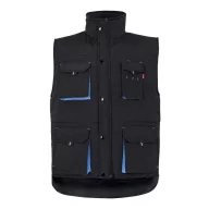   Vesta captusita, bicolora, cu mai multe buzunare, Unisex, 2502E12901, Velilla, Poliester, Negru, 2XL