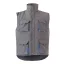Vesta captusita, bicolora, cu mai multe buzunare, Unisex, 2502E12896, Velilla, Poliester, Gri, XL