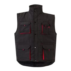   Vesta captusita, bicolora, cu mai multe buzunare, Unisex, 2502E12902, Velilla, Poliester, Negru, 2XL