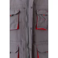   Vesta captusita, bicolora, cu mai multe buzunare, Unisex, 2502E12877, Velilla, Poliester, Gri, 3XL