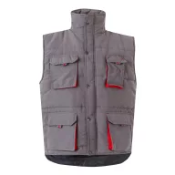   Vesta captusita, bicolora, cu mai multe buzunare, Unisex, 2502E12887, Velilla, Poliester, Gri, M