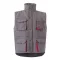 Vesta captusita, bicolora, cu mai multe buzunare, Unisex, 2502E12892, Velilla, Poliester, Gri, S