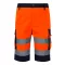 Pantaloni scurti cu buzunare multiple in doua culori, Unisex, 2502E11836, Velilla, Poliester, Bumbac, Portocaliu, 2XL