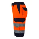 Pantaloni scurti cu buzunare multiple in doua culori, Unisex, 2502E11836, Velilla, Poliester, Bumbac, Portocaliu, 2XL