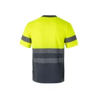   Tricou tehnic bicolor, Unisex, 2502E11137, Velilla, Poliester, Gri, XL