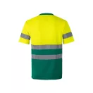 Tricou tehnic bicolor, Unisex, 2502E11142, Velilla, Poliester, Verde, S