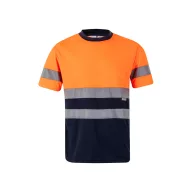   Tricou tehnic bicolor, Unisex, 2502E11127, Velilla, Poliester, Albastru, M
