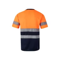   Tricou tehnic bicolor, Unisex, 2502E11127, Velilla, Poliester, Albastru, M