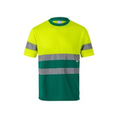  Tricou tehnic bicolor, Unisex, 2502E11119, Velilla, Poliester, Verde, 5XL