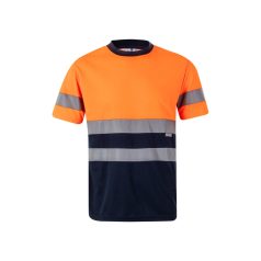   Tricou tehnic bicolor, Unisex, 2502E11113, Velilla, Poliester, Albastru, 4XL