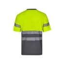 Tricou pique bicolor, Unisex, 2502E11105, Velilla, Bumbac, Poliester, Gri, XL
