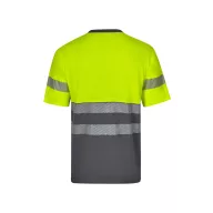   Tricou pique bicolor, Unisex, 2502E11105, Velilla, Bumbac, Poliester, Gri, XL