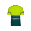 Tricou pique bicolor, Unisex, 2502E11110, Velilla, Bumbac, Poliester, Verde, S