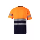 Tricou pique bicolor, Unisex, 2502E11097, Velilla, Bumbac, Poliester, Albastru, S