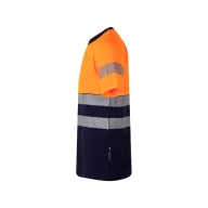   Tricou pique bicolor, Unisex, 2502E11097, Velilla, Bumbac, Poliester, Albastru, S
