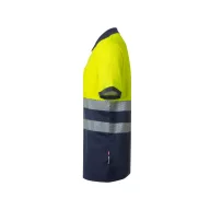   Tricou polo bicolor cu maneci scurte, Unisex, 2502E10746, Velilla, Bumbac, Poliester, Albastru, M