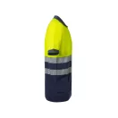 Tricou polo bicolor cu maneci scurte, Unisex, 2502E10748, Velilla, Bumbac, Poliester, Albastru, S