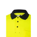 Tricou polo bicolor cu maneci scurte, Unisex, 2502E10748, Velilla, Bumbac, Poliester, Albastru, S