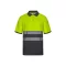 Tricou polo bicolor cu maneci scurte, Unisex, 2502E10754, Velilla, Bumbac, Poliester, Gri, L