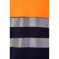   Tricou polo bicolor cu maneci scurte, Unisex, 2502E10745, Velilla, Bumbac, Poliester, Albastru, L