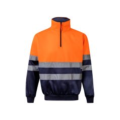   Bluza bicolora, Unisex, 2502E13625, Velilla, Poliester, Albastru, S