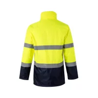   Jacheta Parka bicolora, Unisex, 2502E13592, Velilla, Poliester, Albastru, S