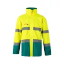 Jacheta Parka bicolora, Unisex, 2502E13603, Velilla, Poliester, Verde, 3XL